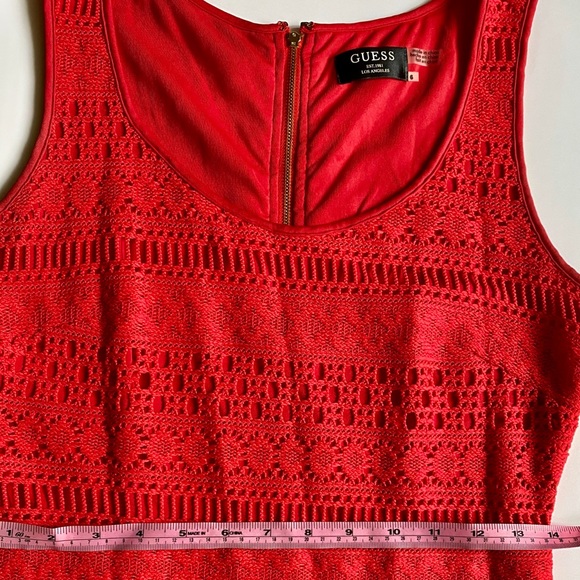 GUESS Sleeveless Dress Crotchet Details - Picture 4 of 5